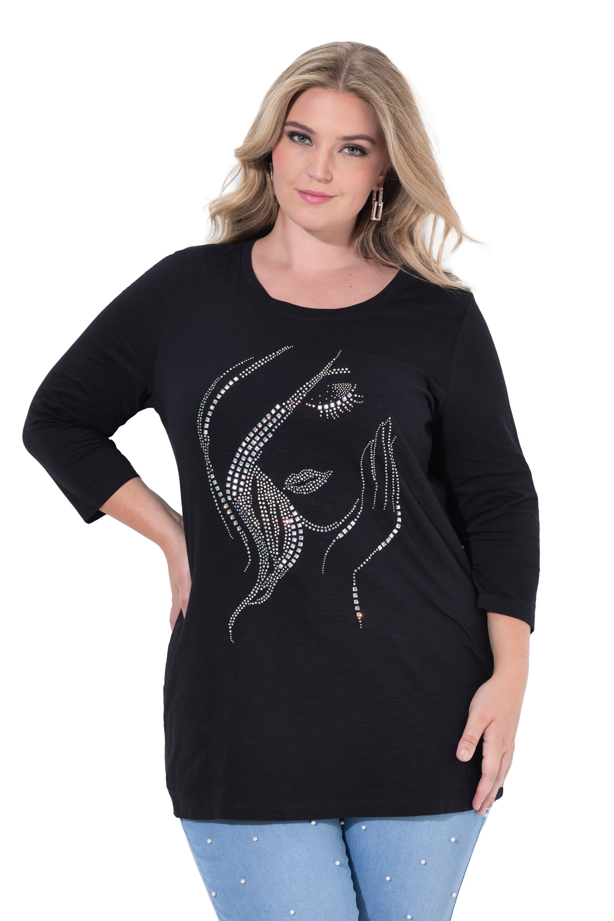 MIAMODA Shirt in Black: front