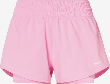 NIKE Спортивные штаны 'ONE' в Ярко-розовый: спереди