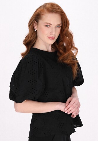 DreiMaster Klassik Blouse 'Classic Look' in Black: front