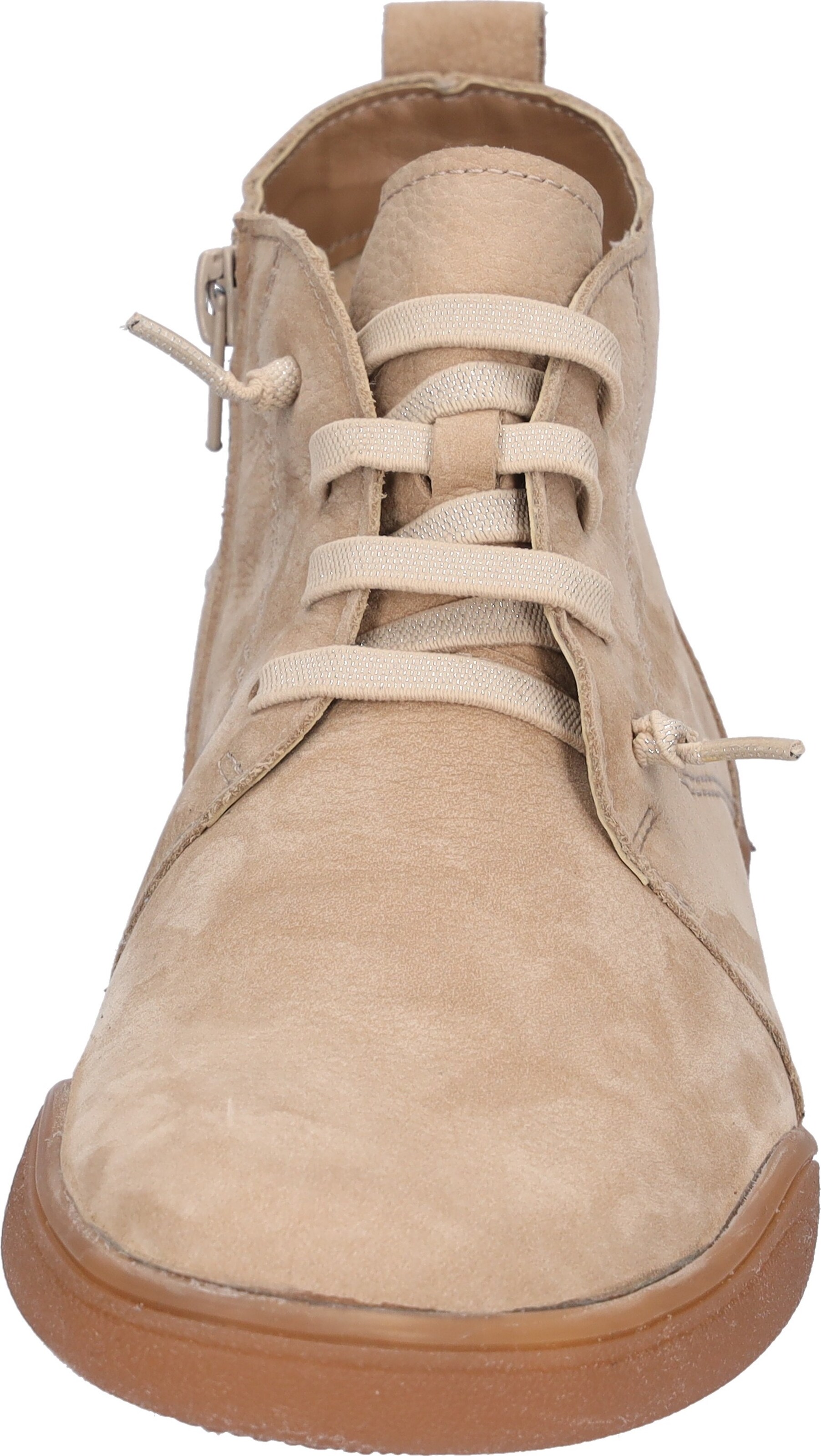 WALDLÄUFER Lace-Up Ankle Boots in Beige
