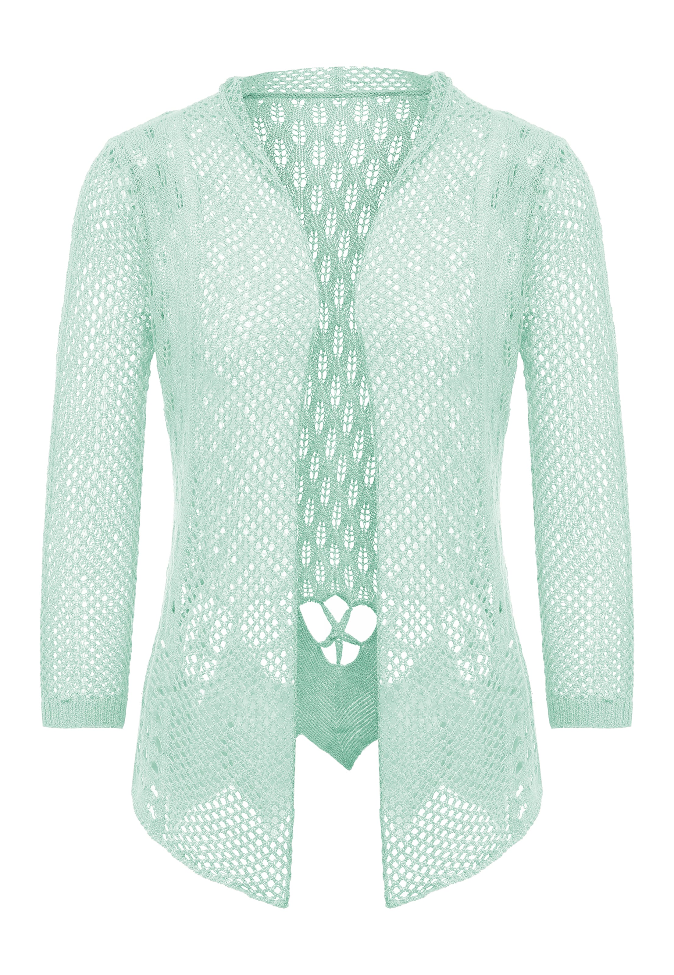 IKITA Strickjacke in Grün: Vorderseite