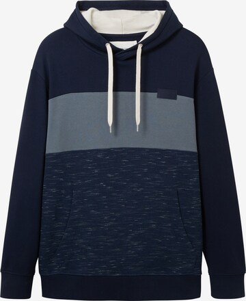 Sweat-shirt TOM TAILOR Men + en bleu : devant