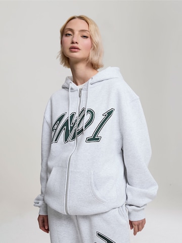 Veste de survêtement AND1 en gris : devant