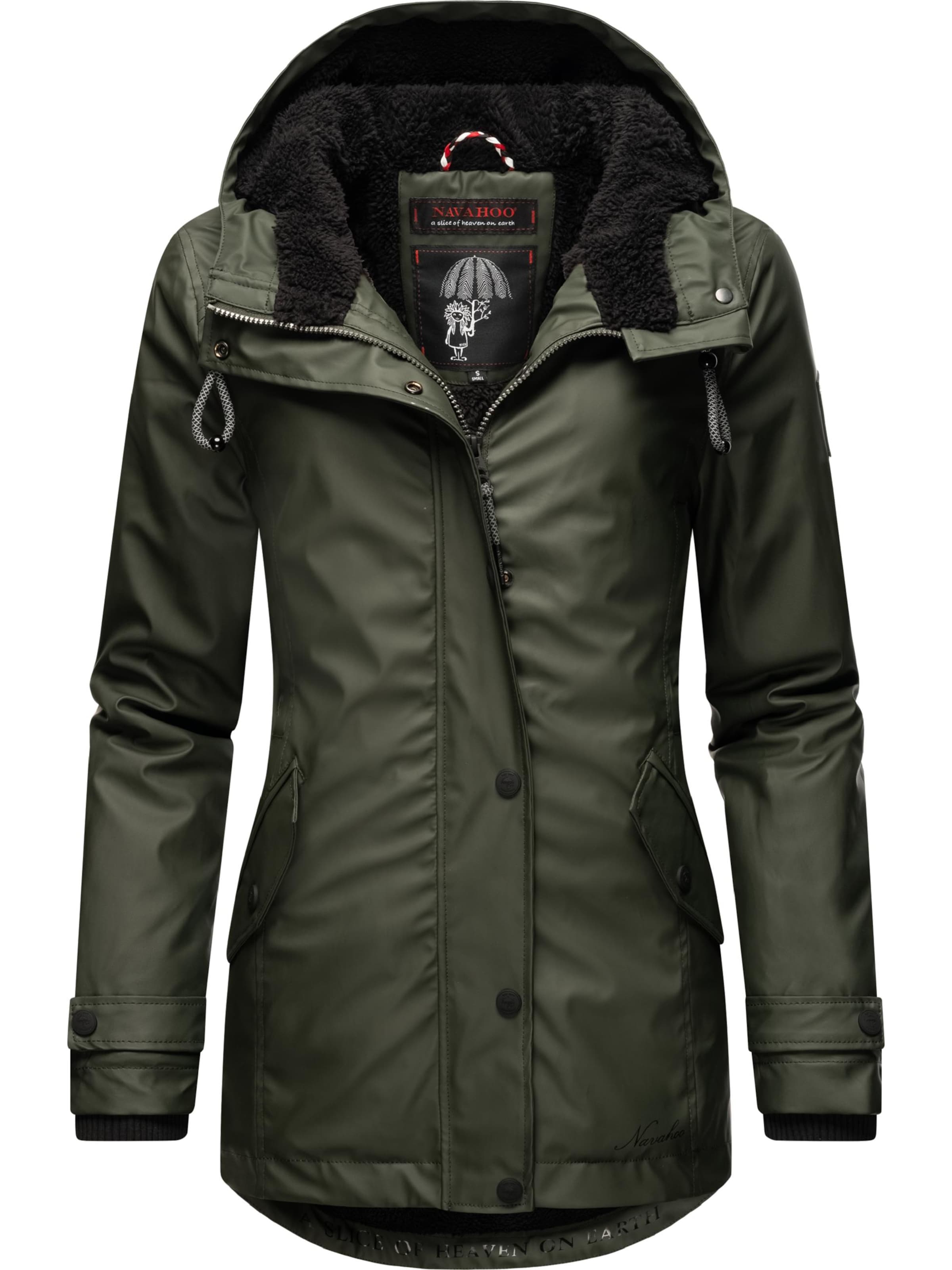 NAVAHOO Winter jacket 'Lindraa' in Green: front