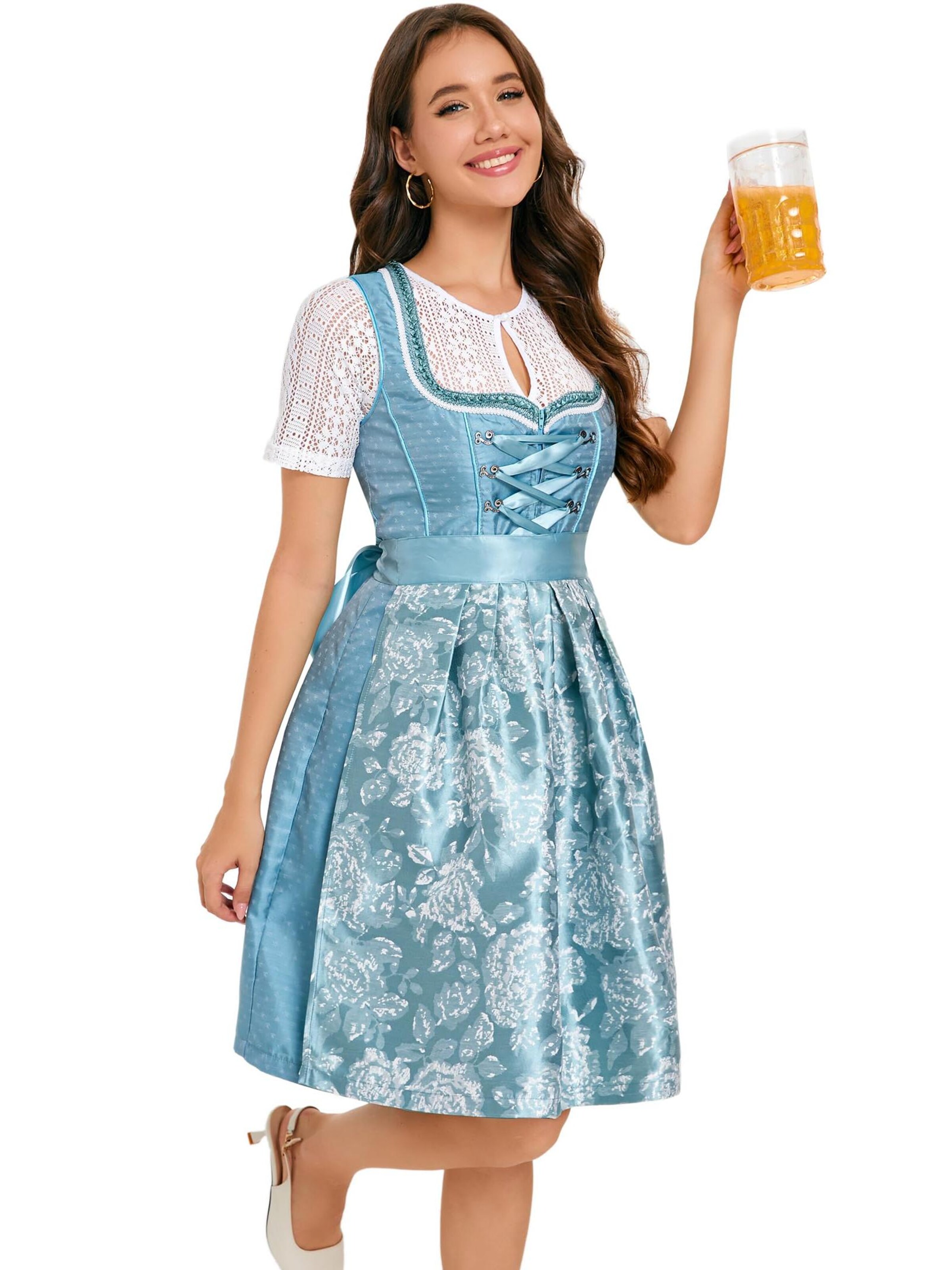 Yesfashion Dirndl in Blue