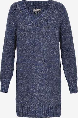 DreiMaster Vintage Gebreide jurk in Blauw: voorkant
