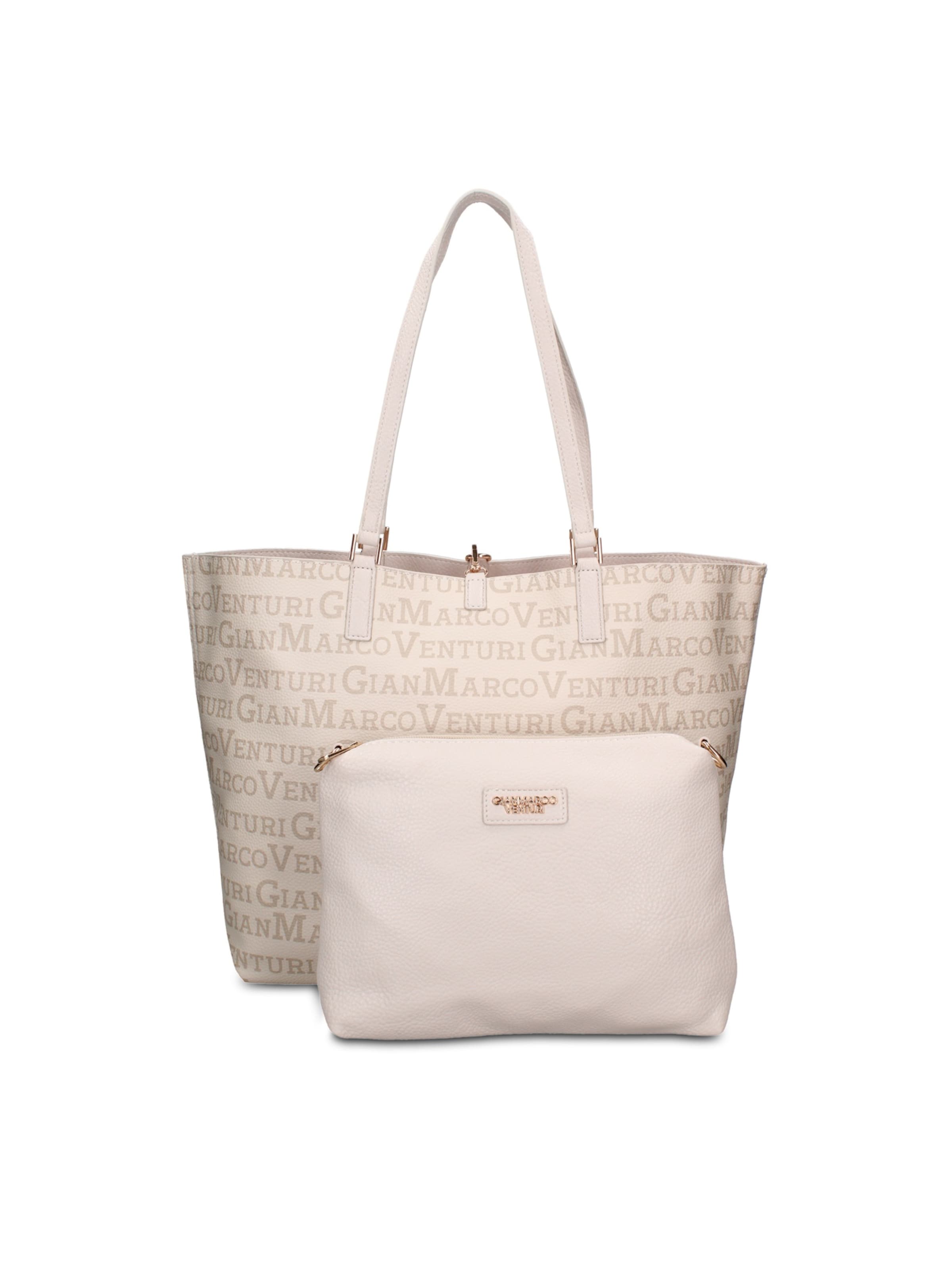 Shopper 'Shopper Elegante Pelle Vegana Gianmarco Venturi - Borsa Donna Versatile' di GianMarco Venturi in verde: frontale