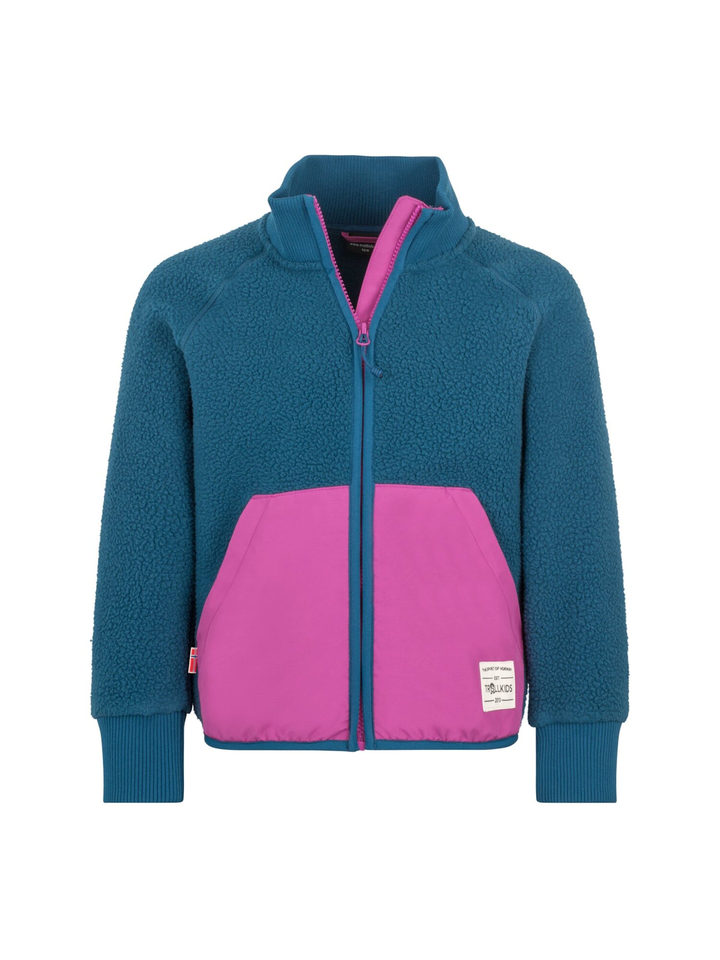 TROLLKIDS Fleece Jacket in Blue: front