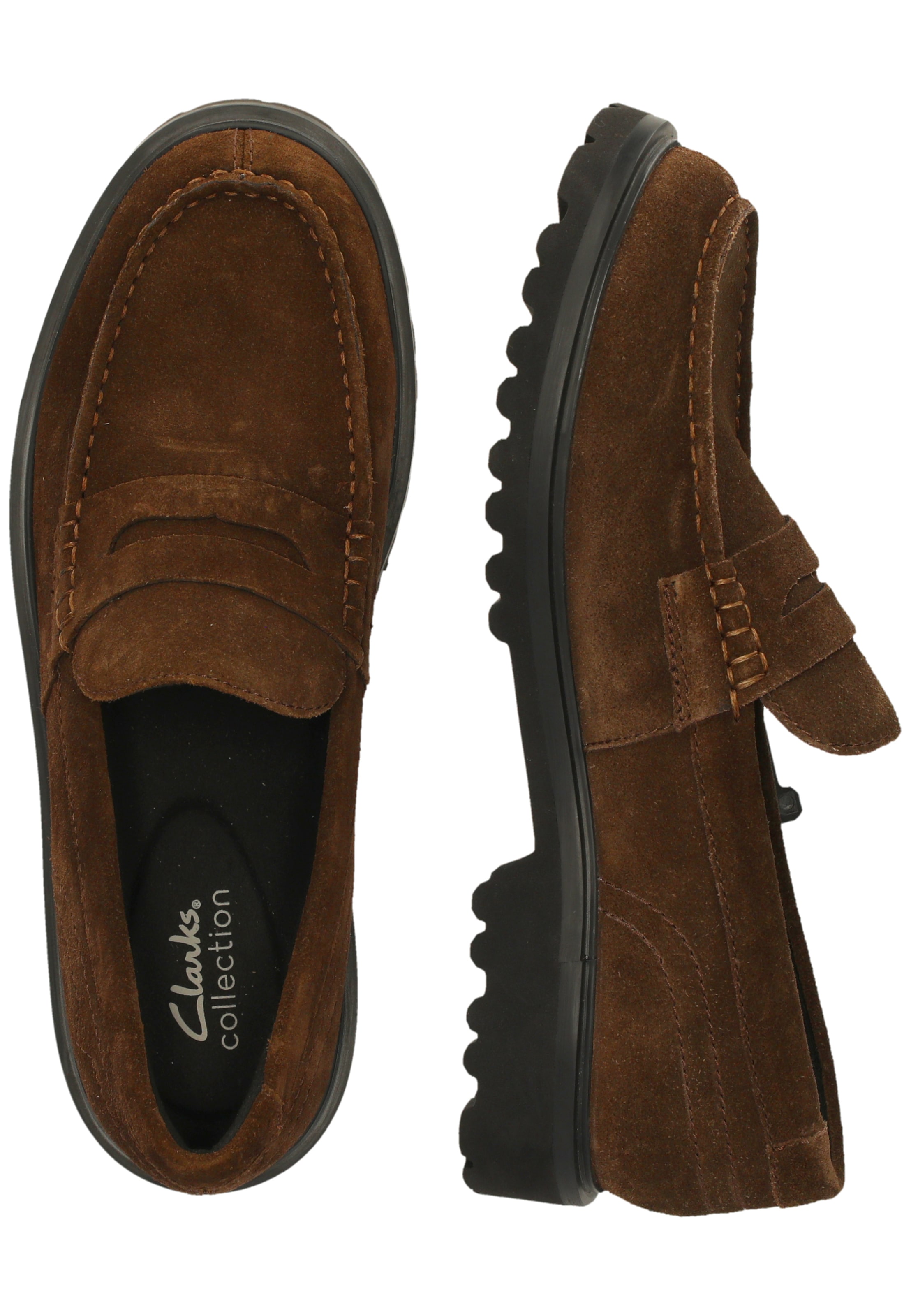CLARKS Slip-ons 'Berwick' in Brown