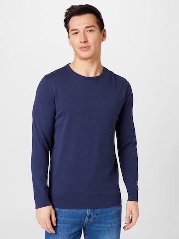 TOM TAILOR Regular fit Sweater in Blue: front