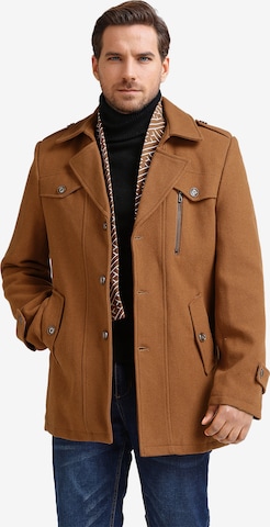 Youthup Winter Coat in Brown: front