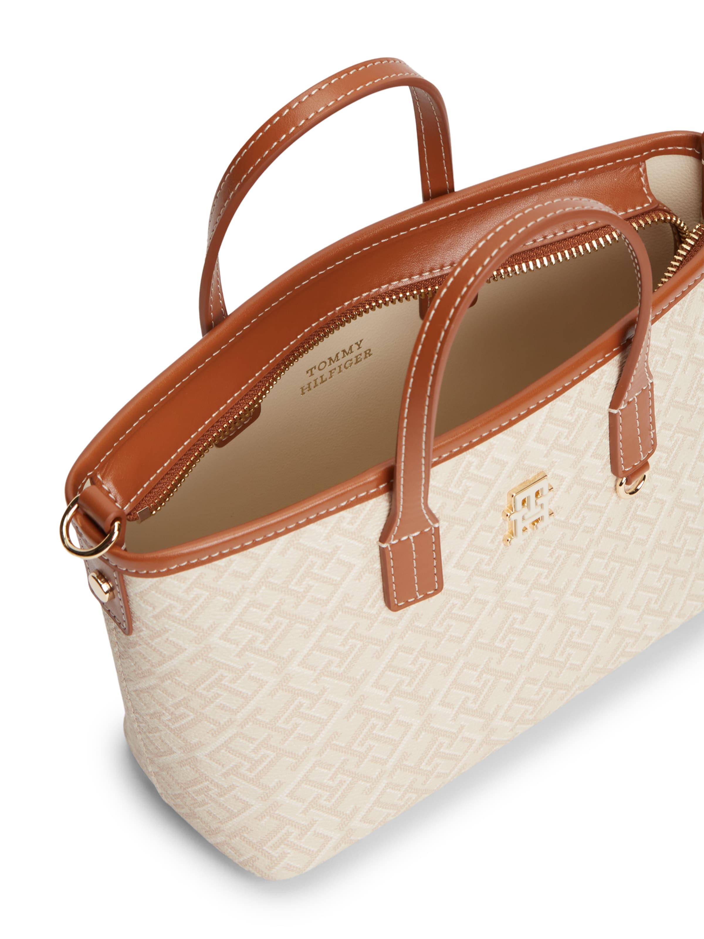 TOMMY HILFIGER Handtasche in Beige