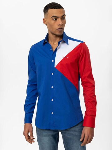 Coupe regular Chemise By Diess Collection en bleu : devant