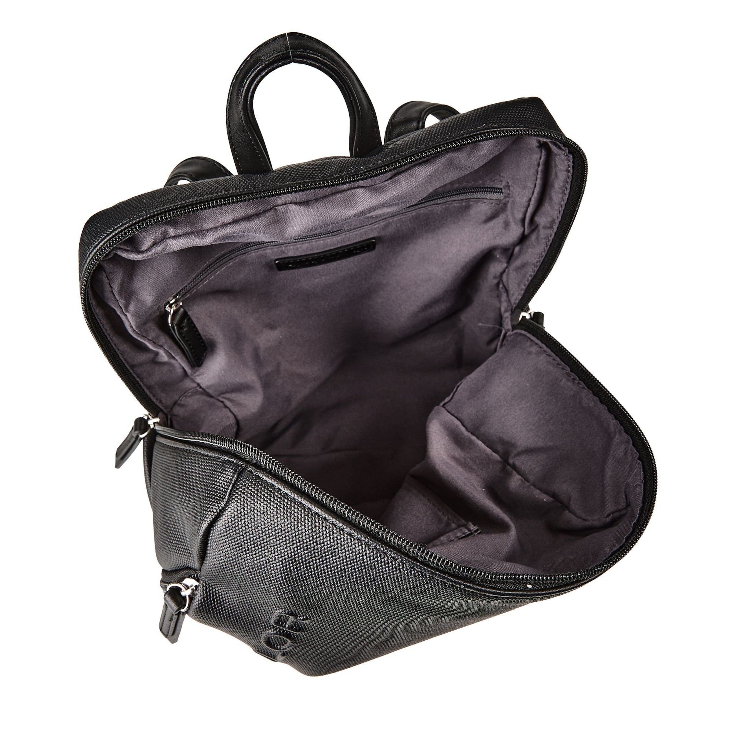 TOM TAILOR Rugzak 'City' in Zwart