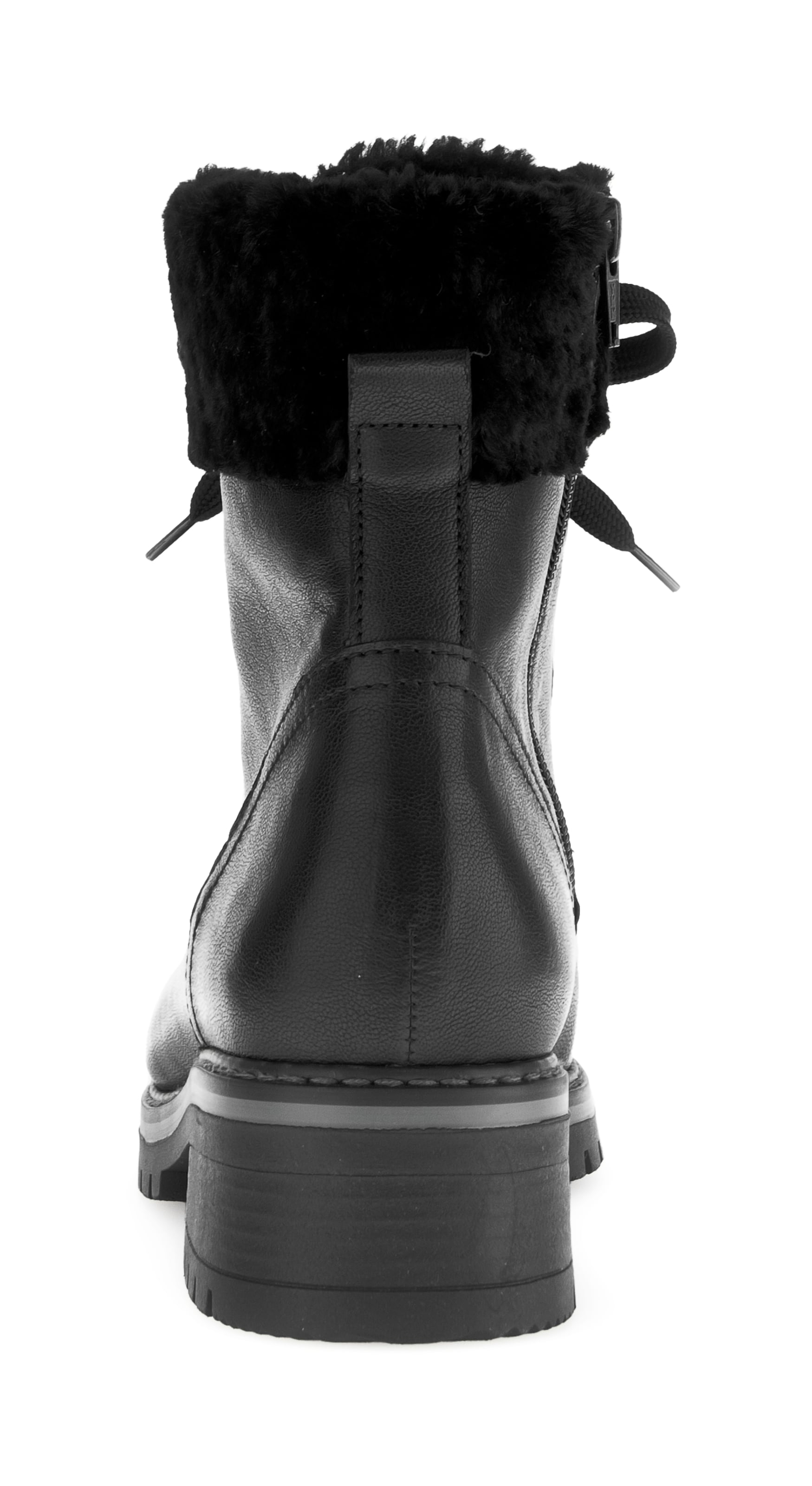 GABOR Lace-Up Ankle Boots in Black