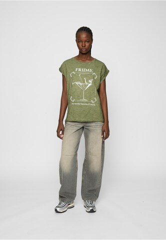 Mister Tee Shirt 'Ladies F-Word' in Green
