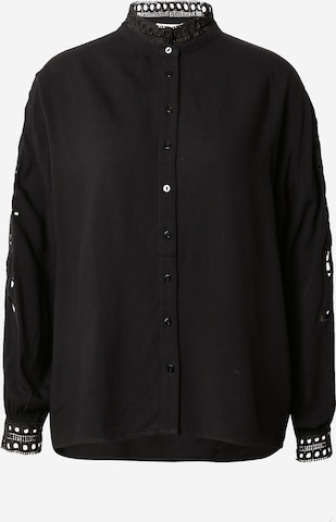 Suncoo - Blusa 'LOUISE' em preto: frente