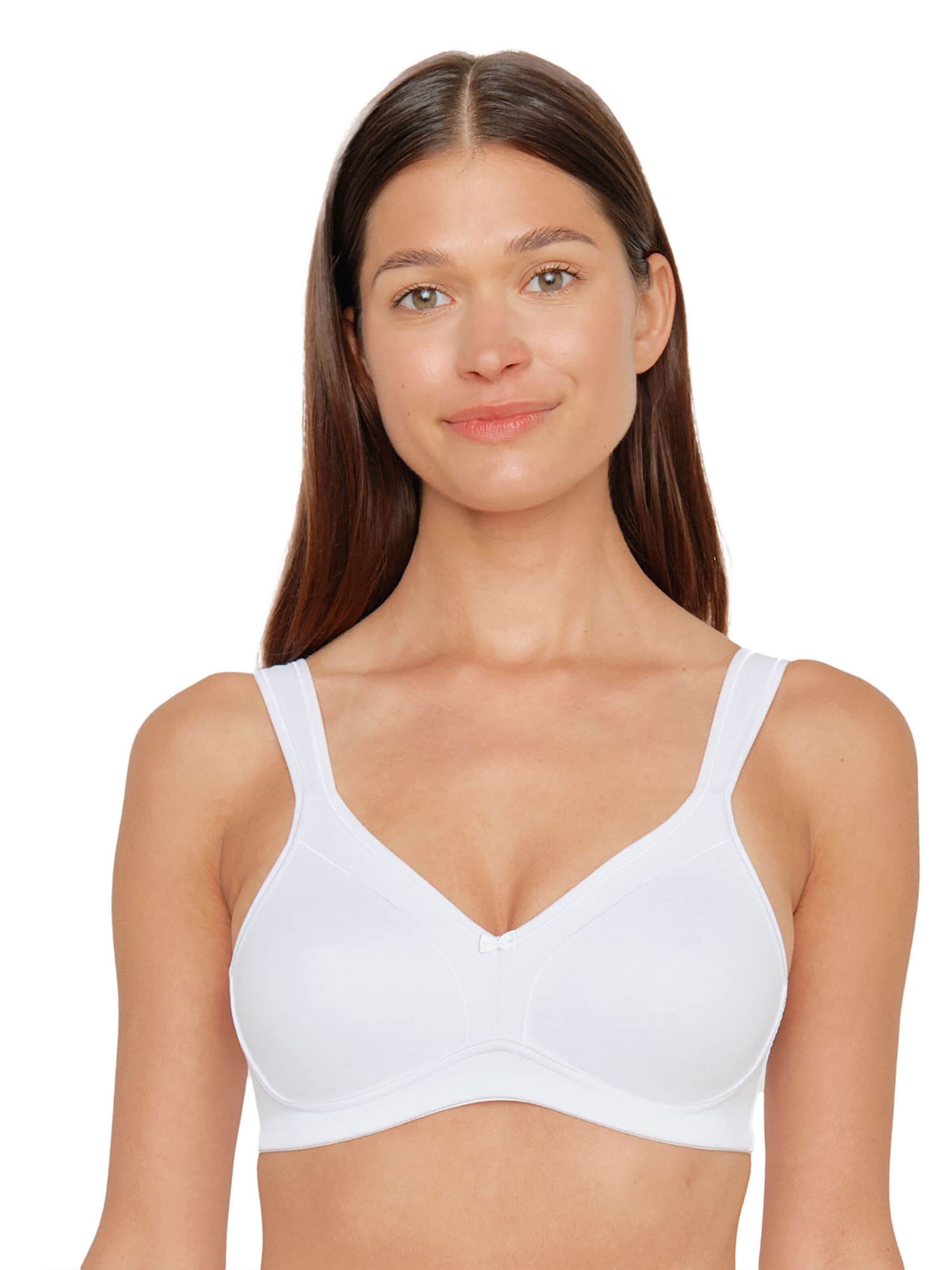 SUSA T-shirt Bra 'Topsy' in White: front