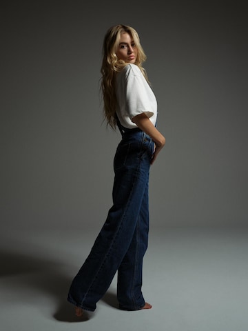 LENI KLUM x ABOUT YOU Jean Overalls 'Jenna' in Blue