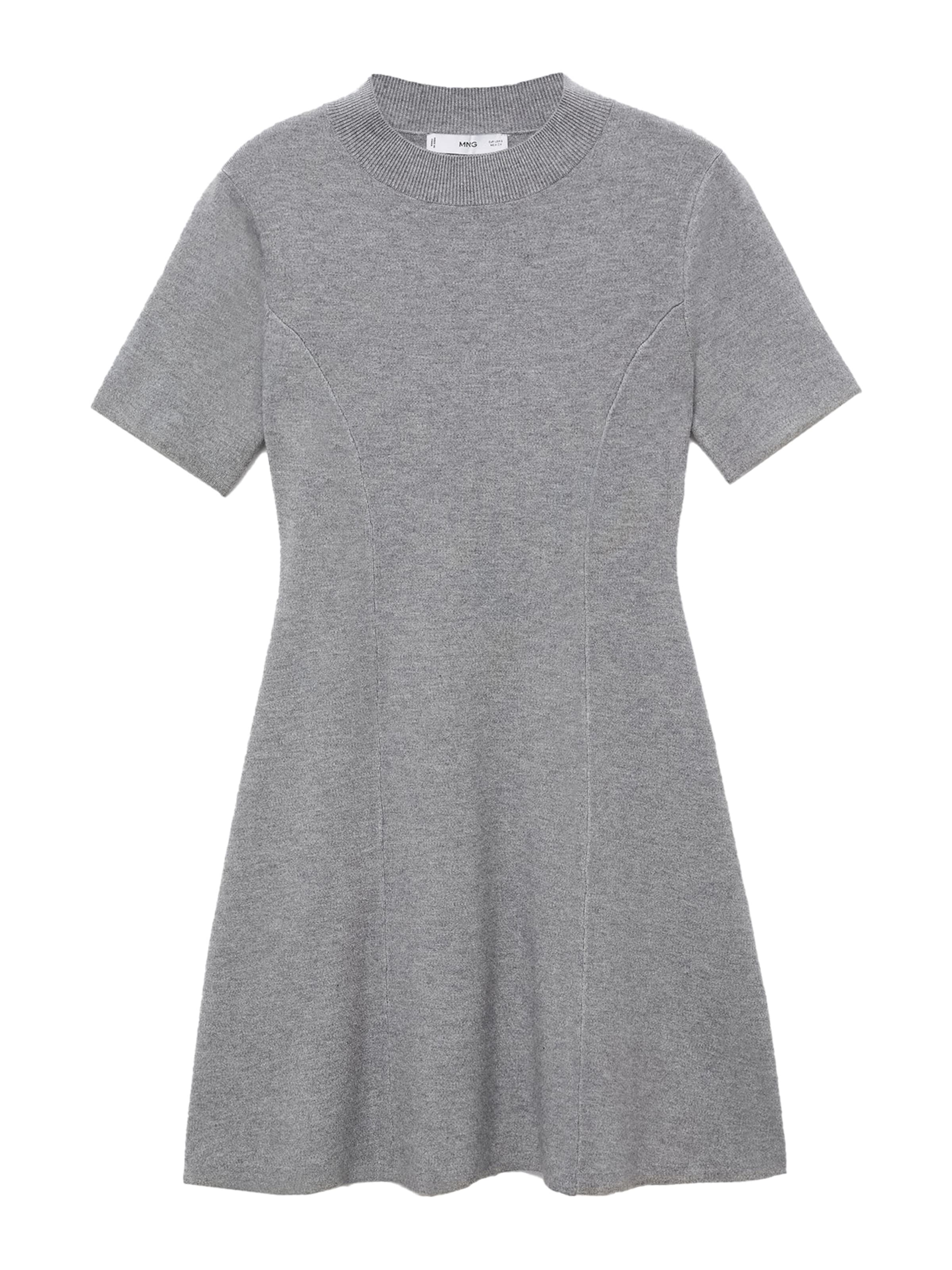 MANGO Kleid 'Domino' in Grau: Vorderseite