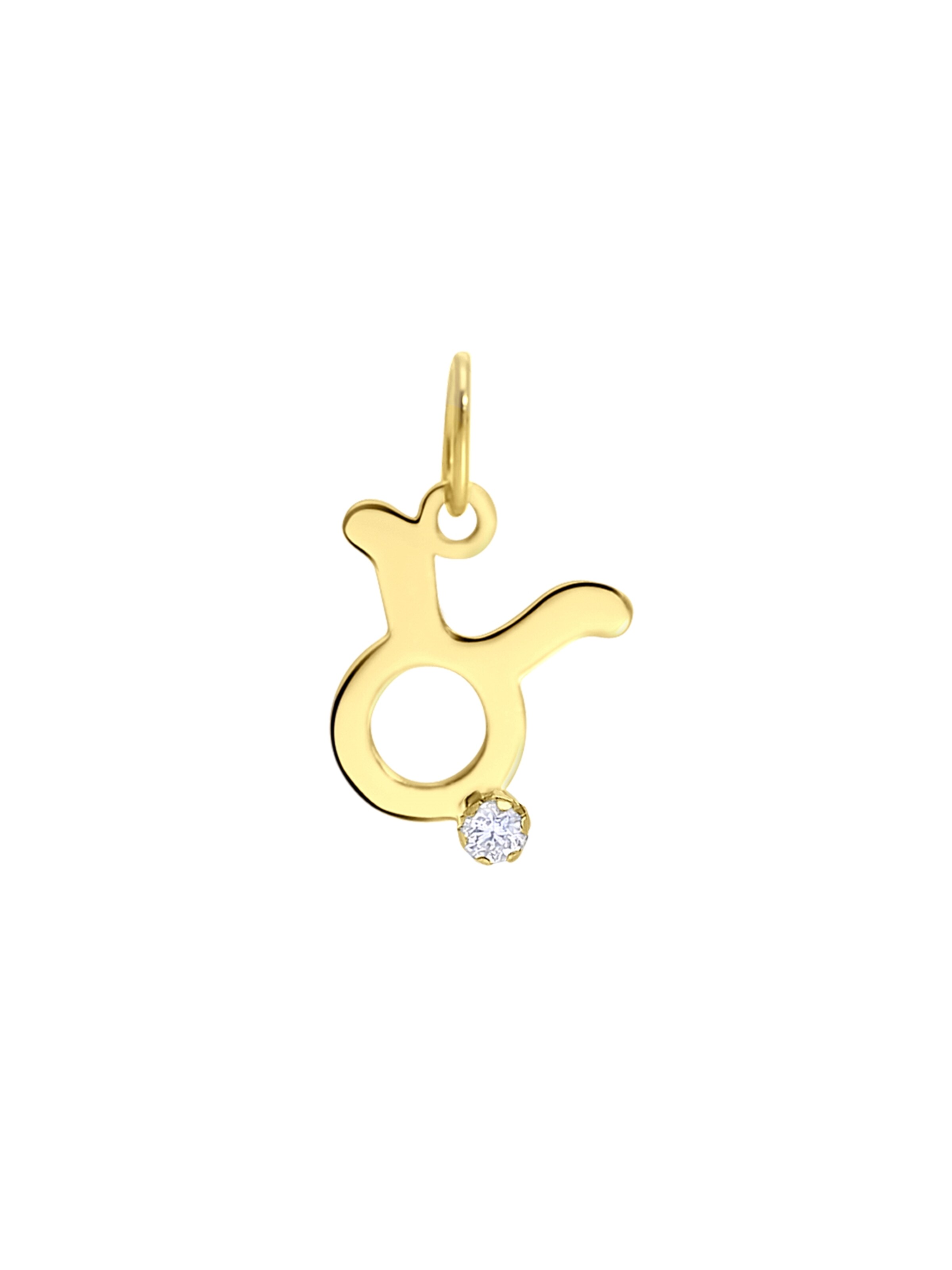 Lucardi Pendant in Gold: front