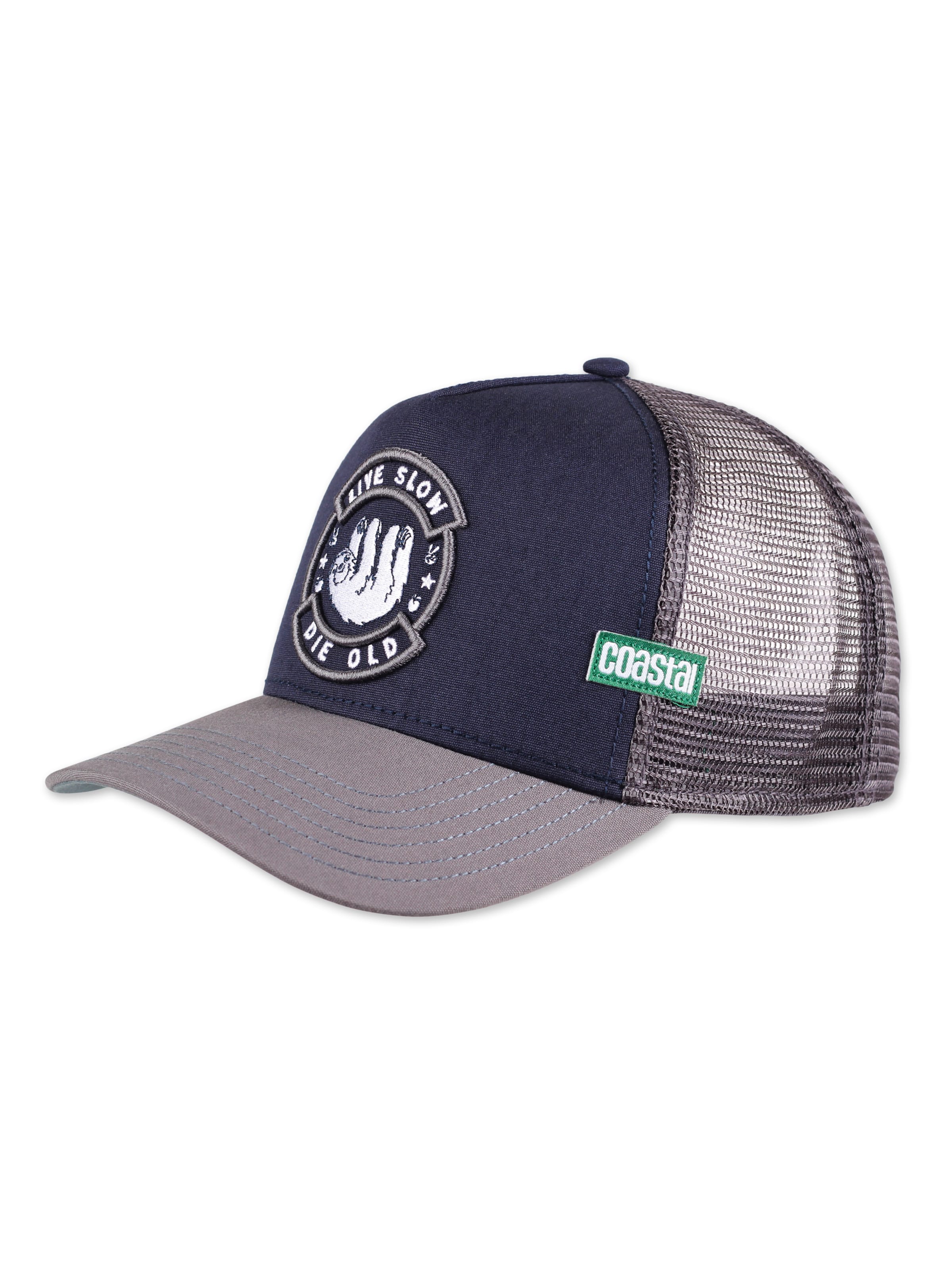 Coastal Cap 'HFT Die Old' in Blue: front