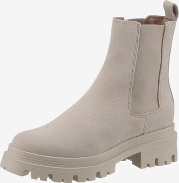 TAMARIS - Botas Chelsea en beige: frente