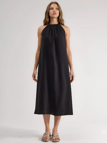 Busem Dress in Black: front