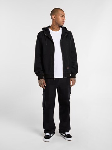 DICKIES Кофта на молнии в Черный