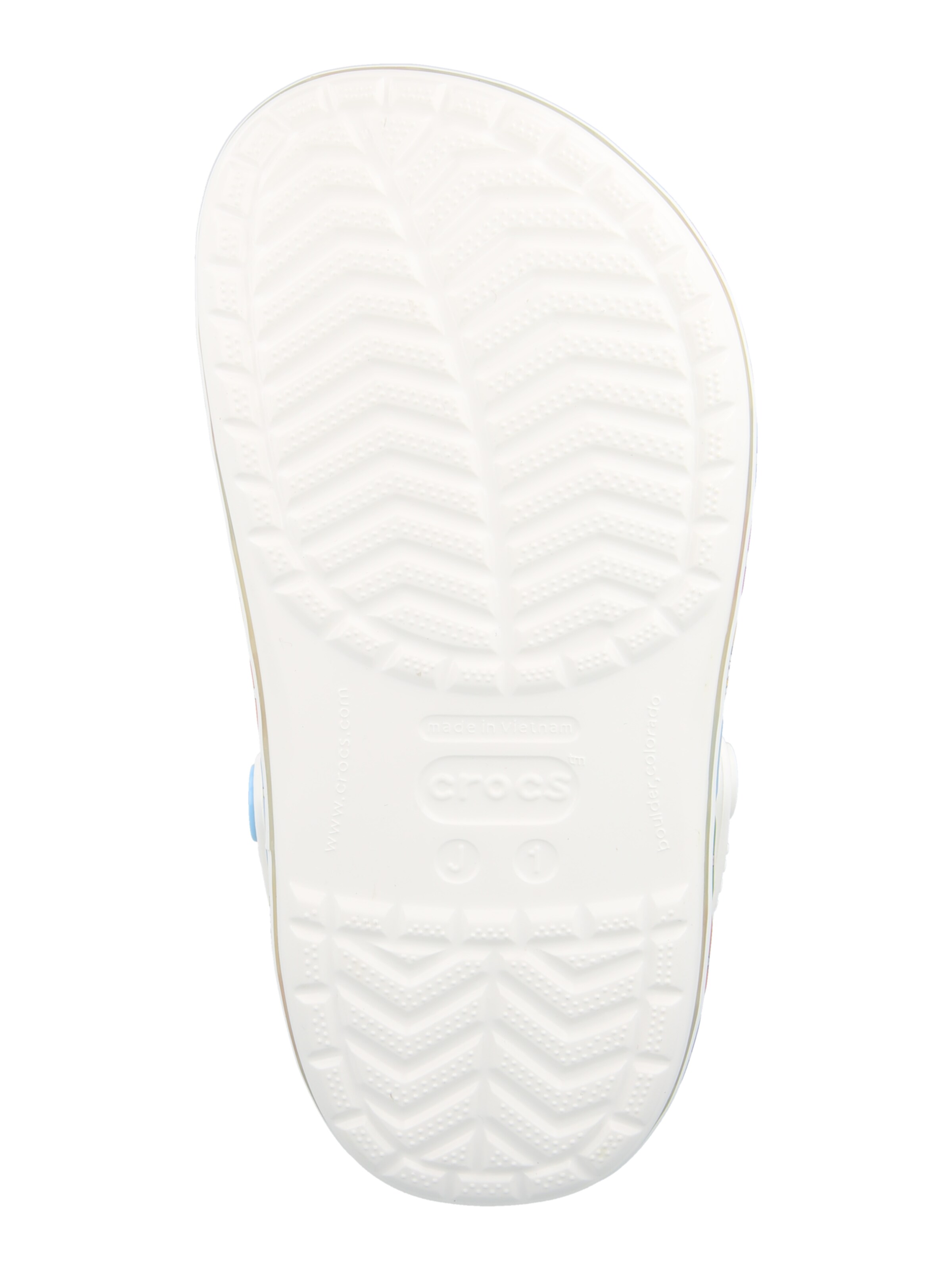 Crocs Sandaalid 'Peanuts Crocband', värv valge