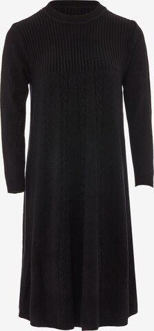 Robes en maille Jalene en noir : devant