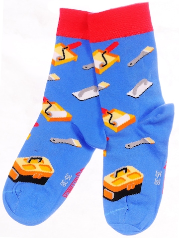La Bortini Socks in Blue: front