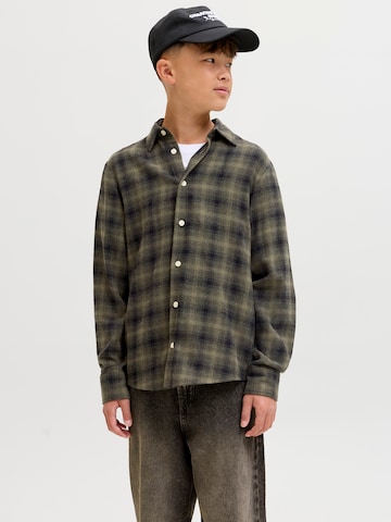 Jack & Jones Junior Regular Fit Hemd in Grün: Vorderseite