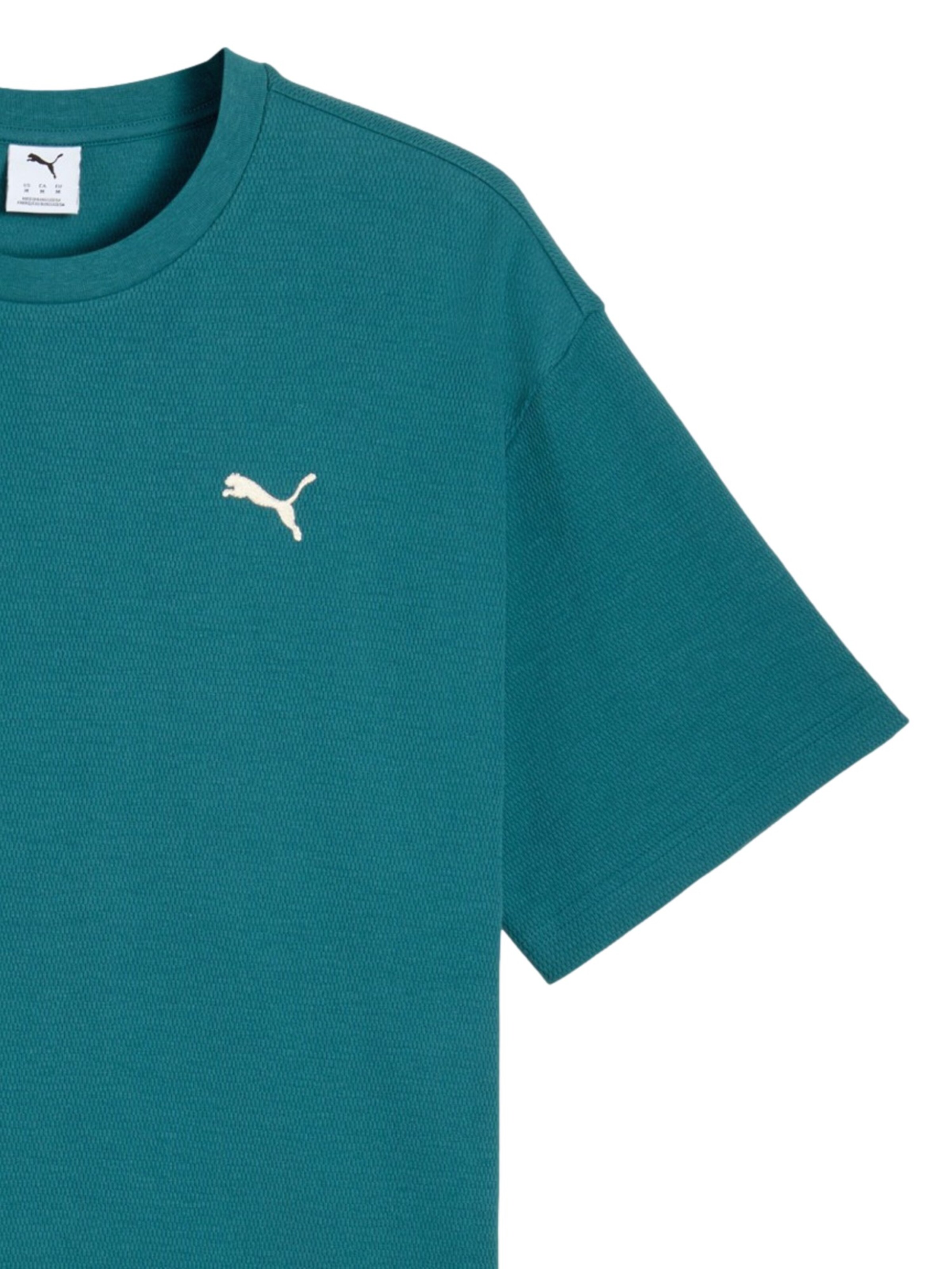 PUMA T-Shirt 'ESS ELEVATED' in Grün