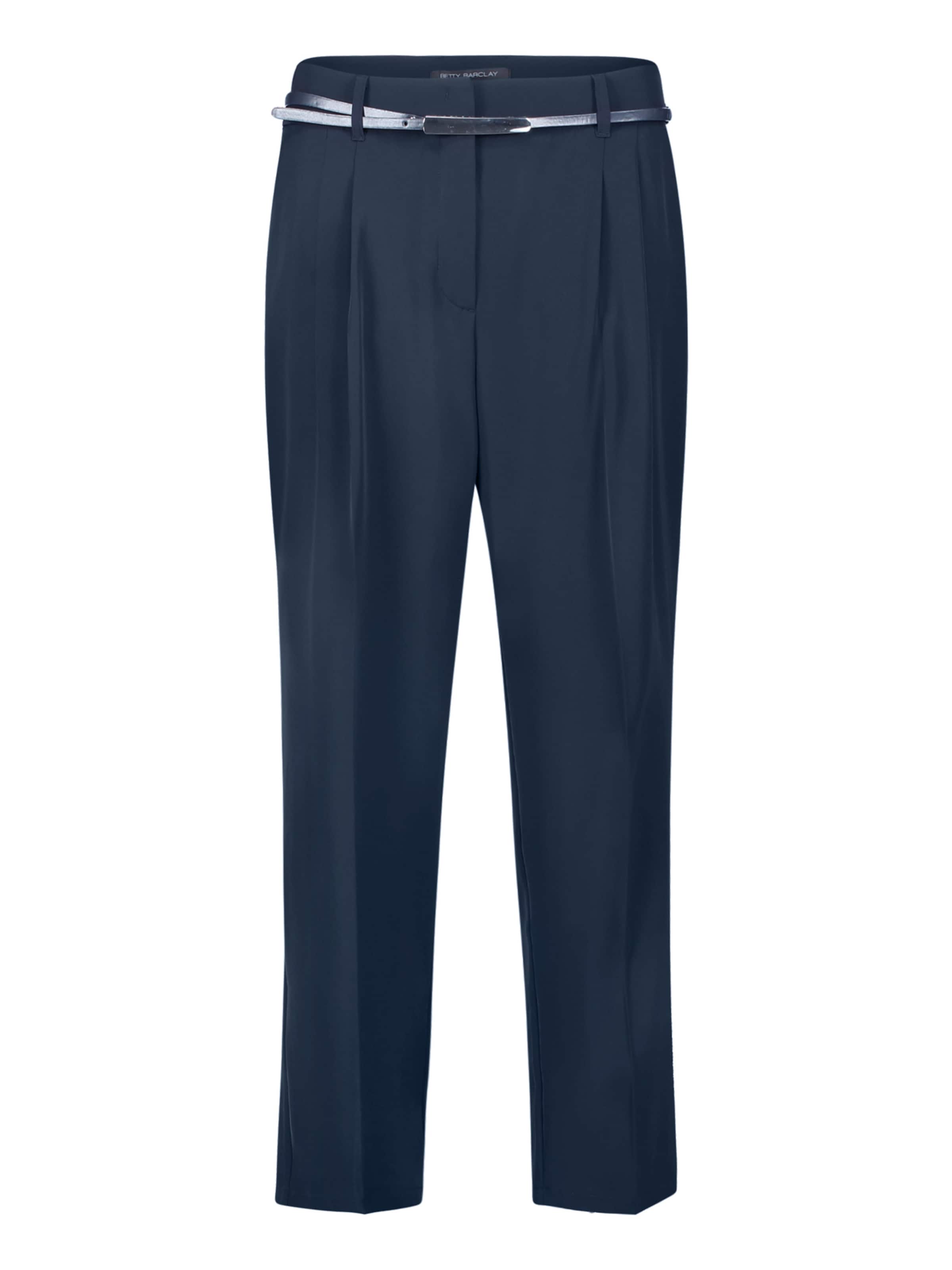Betty Barclay Regular Stoffhose unifarben in Blau: Vorderseite