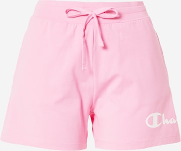 Champion Authentic Athletic Apparel Pants in Pink: front