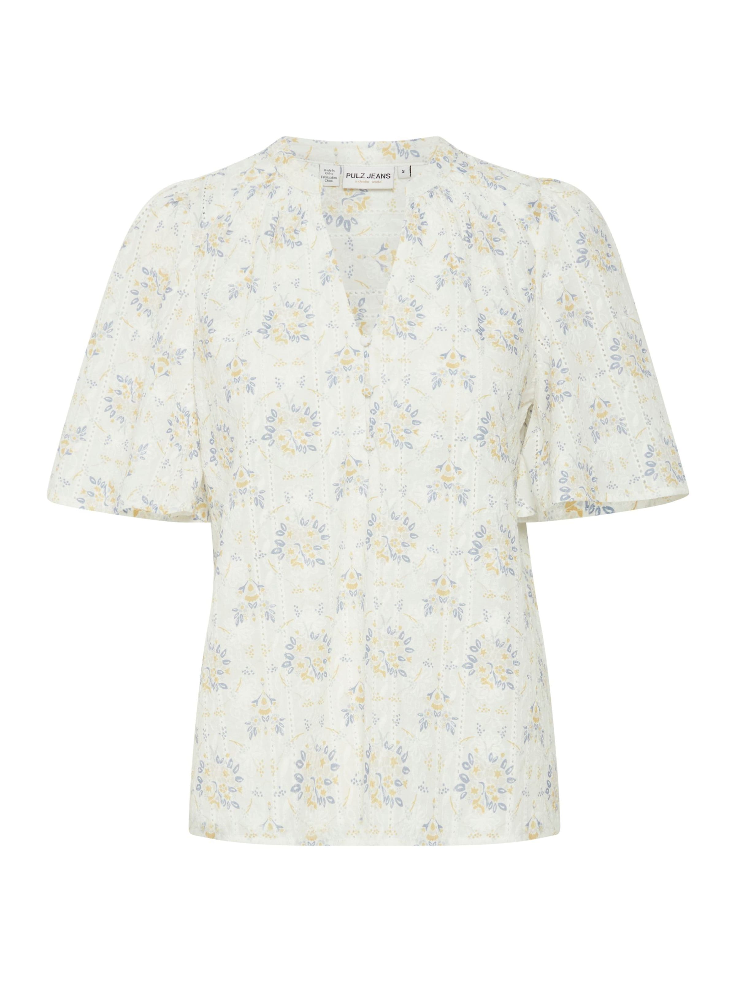 PULZ Jeans Bluse 'Willa' in Weiß: Vorderseite