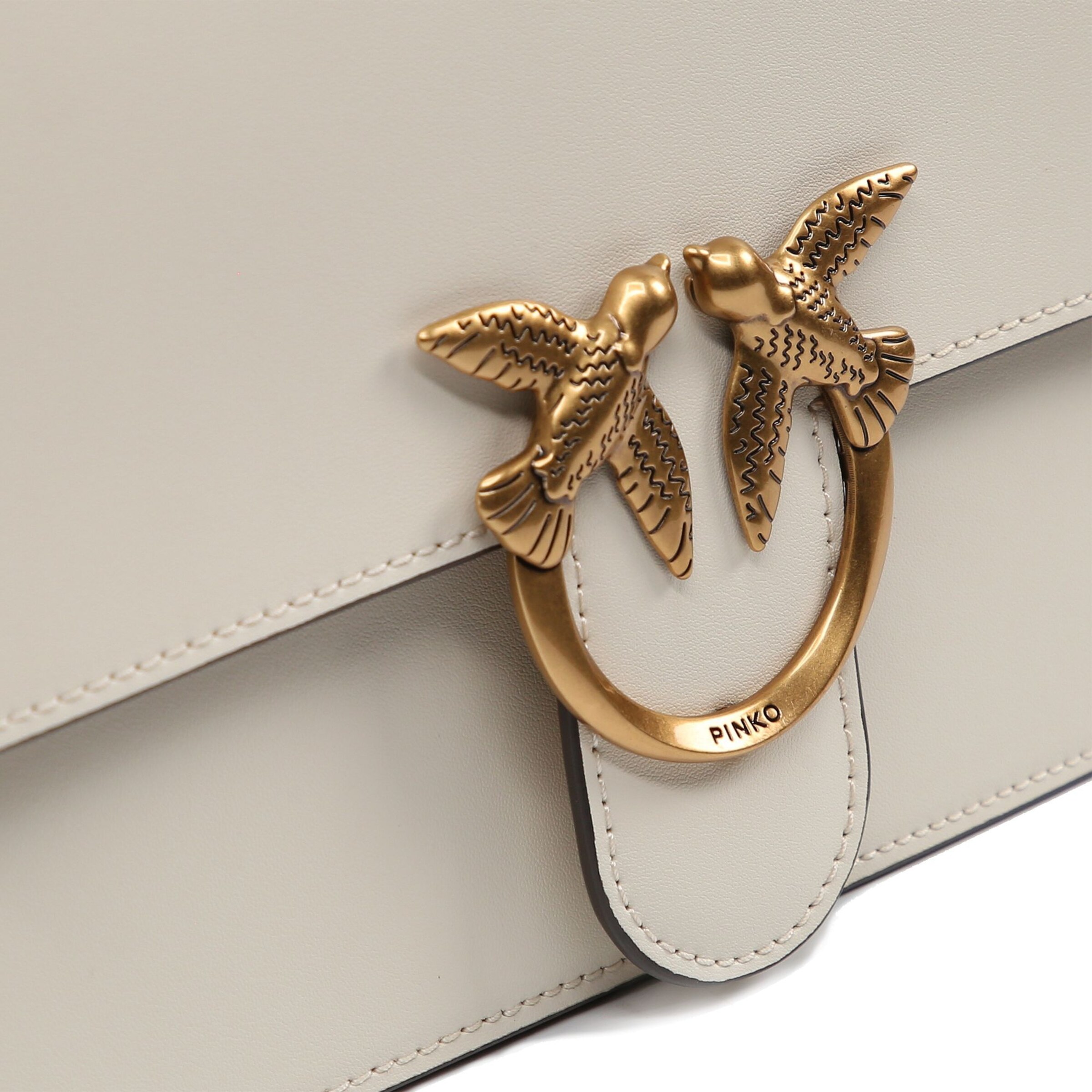 Borsa a mano 'Love One' di PINKO in bianco