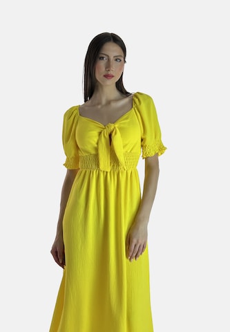 Elara Dress in Yellow