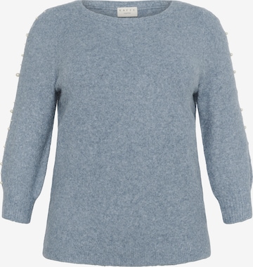 Pull-over 'Letty' KAFFE CURVE en bleu : devant