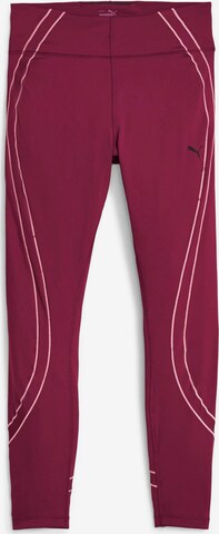 Skinny Pantaloni sportivi di PUMA in rosso: frontale