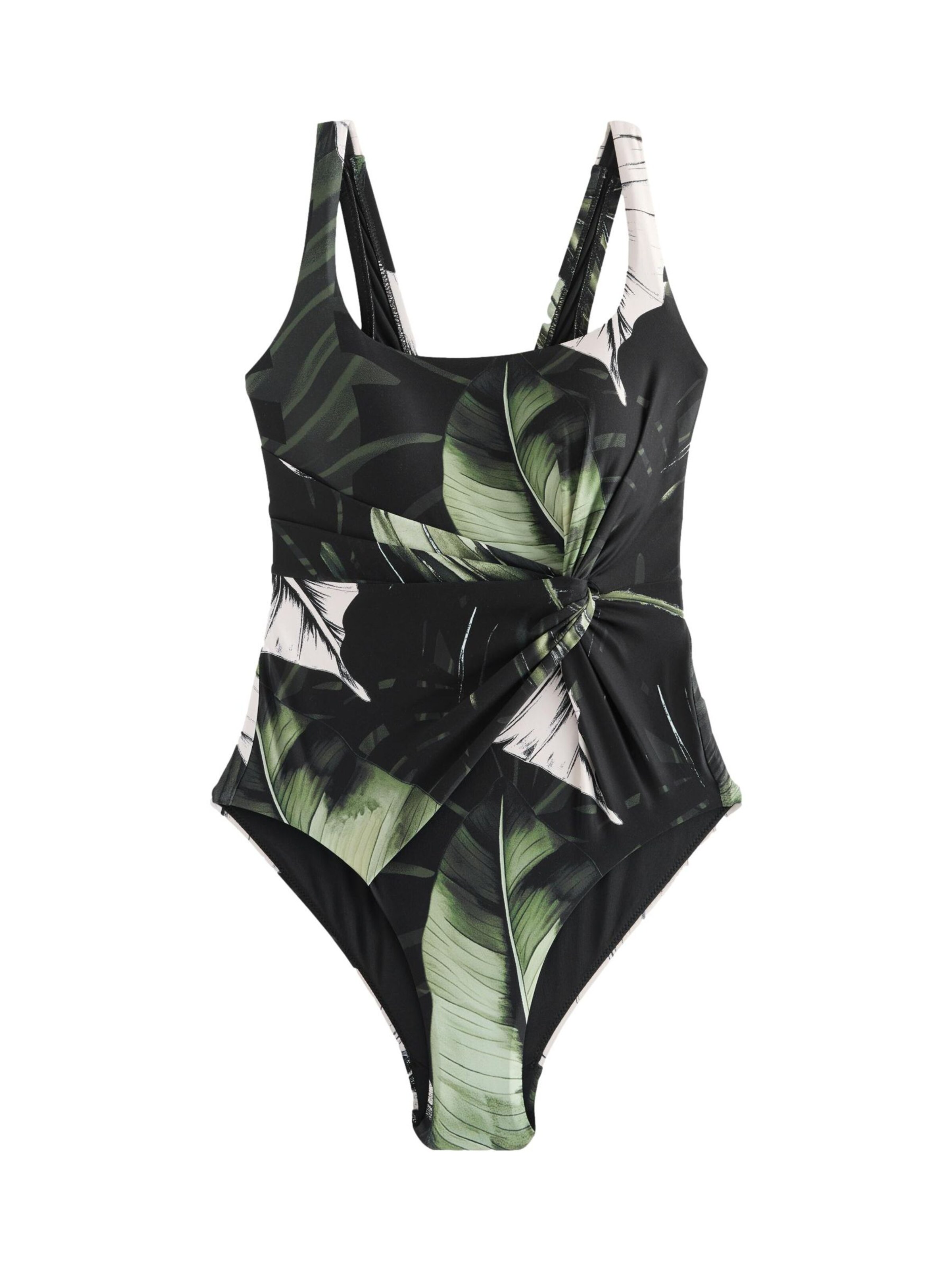 Next Shapingbadeanzug in Schwarz: Vorderseite