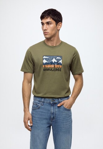 KnowledgeCotton Apparel Shirt in Groen