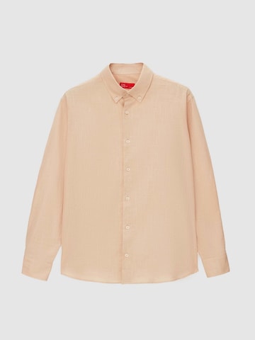 D’S Damat Overhemd in Beige: voorkant