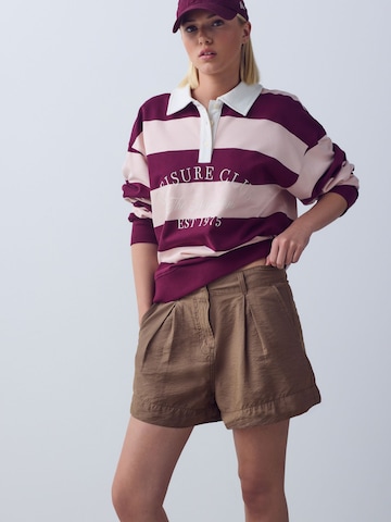 Next Свободный крой Брюки-чинос в Коричневый