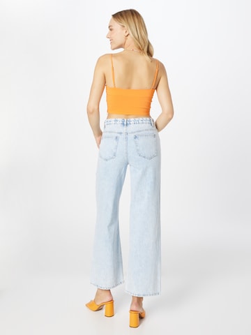 LMTD Wide Leg Jeans i blå