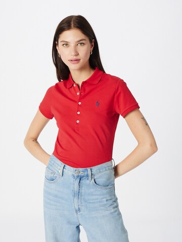 Polo Ralph Lauren Μπλουζάκι 'JULIE' σε κόκκινο: μπροστά