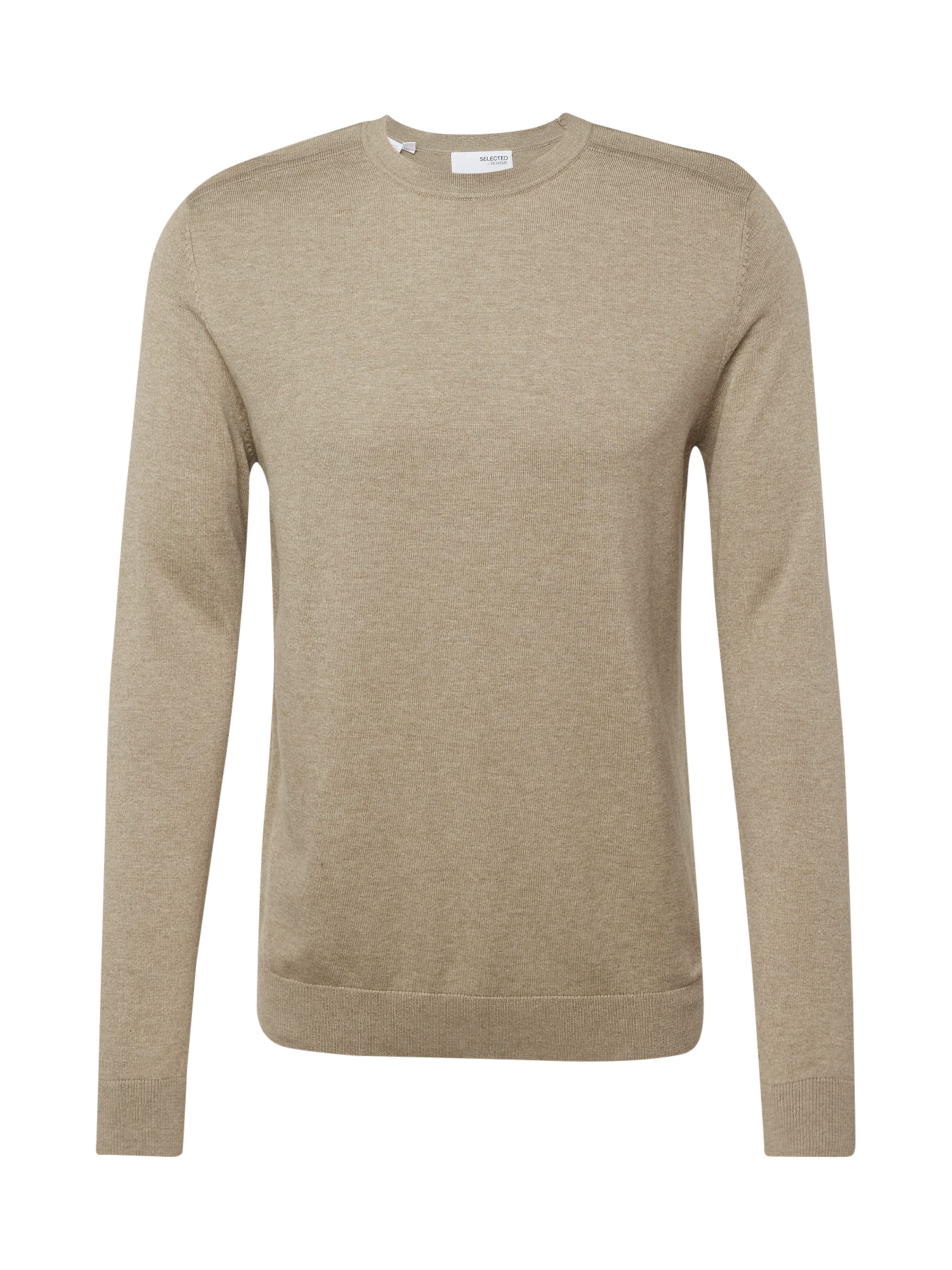SELECTED Svetr 'SLHBERG' – šedá: přední strana
