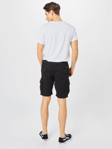 ALPHA INDUSTRIES Regular Shorts 'Airman' in Schwarz