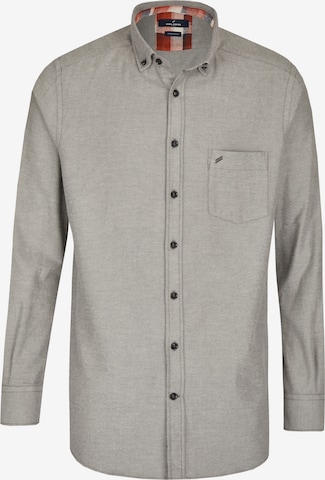 HECHTER PARIS Regular fit Button Up Shirt in Grey: front